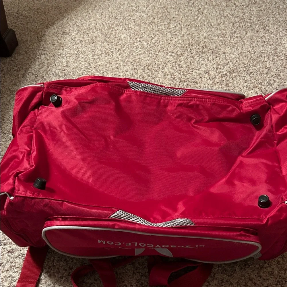 PLAYBOY Golf Red Duffel Bag